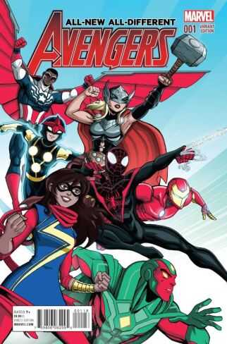 Marvel - ALL NEW ALL DIFFERENT AVENGERS # 1 1:20 VECCHINO VARIANT