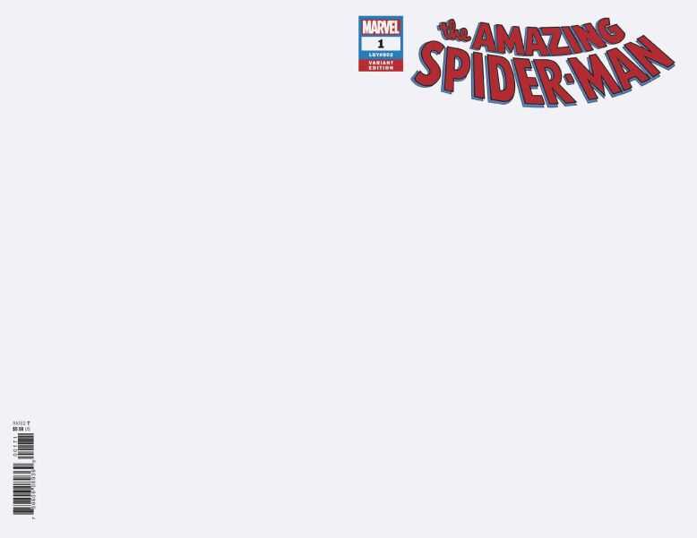 Marvel - Amazing Spider-Man (2018) # 1 Blank Variant