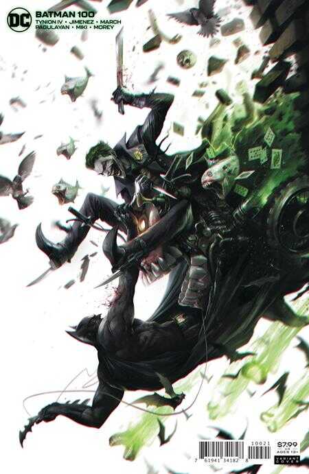 DC Comics - BATMAN (2016) # 100 MATTINA CARD STOCK VARIANT