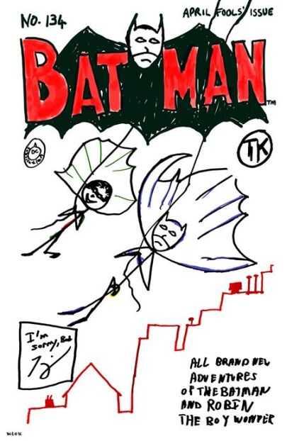 DC Comics - BATMAN (2016) # 134 COVER F TOM KING APRIL FOOLS CARD STOCK VARIANT