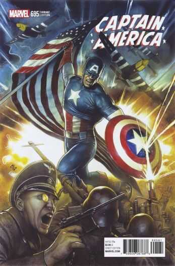 Marvel - CAPTAIN AMERICA # 695 1:25 GRANOV VARIANT