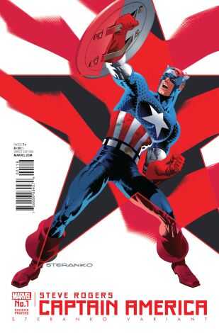 Marvel - CAPTAIN AMERICA STEVE ROGERS # 1 SECOND PRINTING STERANKO VARIANT