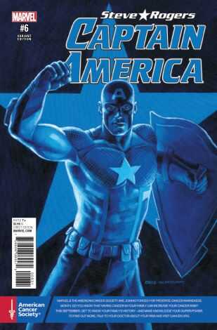 Marvel - CAPTAIN AMERICA STEVE ROGERS # 6 HILDEBRANDT CANCER AWARENESS VARIANT
