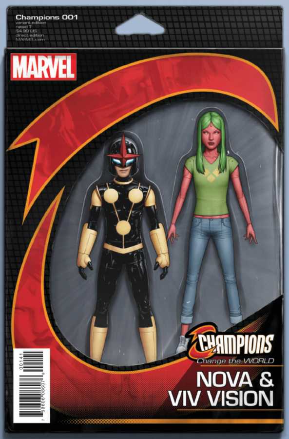 Marvel - CHAMPIONS (2016) # 1 CHRISTOPHER ACTION FIGURE VARIANT
