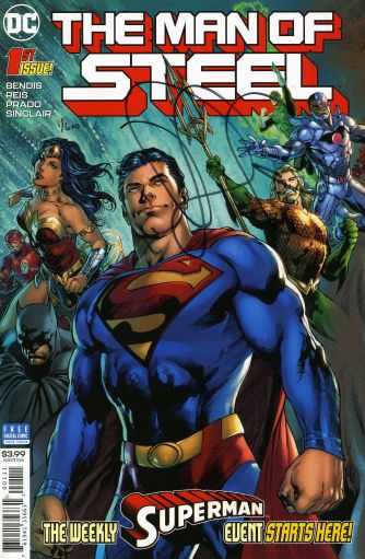 DC Comics - DF Man Of Steel # 1 Brian Micheal Bendis İmzalı