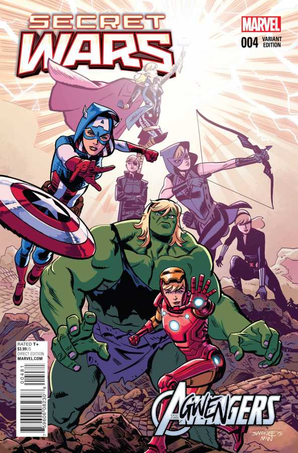 Marvel - SECRET WARS (2015) # 4 SAMNEE AGWENGERS GWEN STACY VARIANT