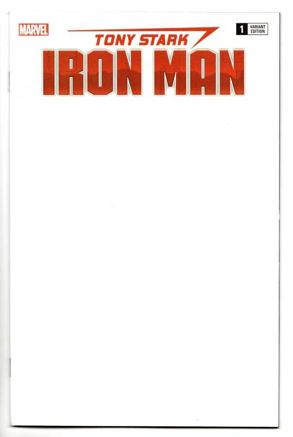 Marvel - Tony Stark Iron Man # 1 Blank Variant
